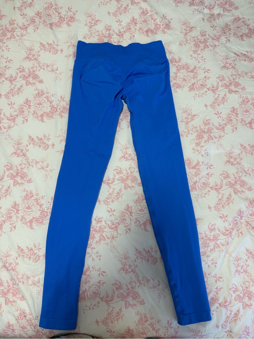 Women’s Seamless High-Waist Leggings in Bright Blue